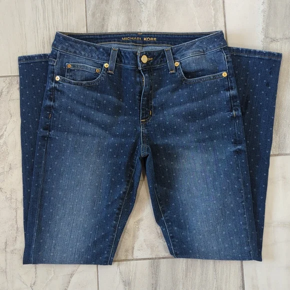 MICHAEL Michael Kors Dark Blue Skinny Jeans - Picture 2 of 8
